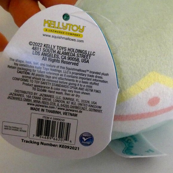 Baby Chick Squishmallow Justine Retired Green 2021 by Kelly Toys Limited Edition - Picture 4 of 4